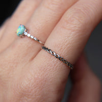 Delicate plaited ring in 925 Sterling Silver
