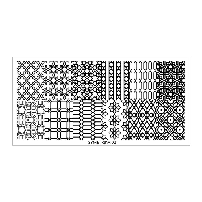SY02 Messy Mansion Nail Stamping Plate image 0