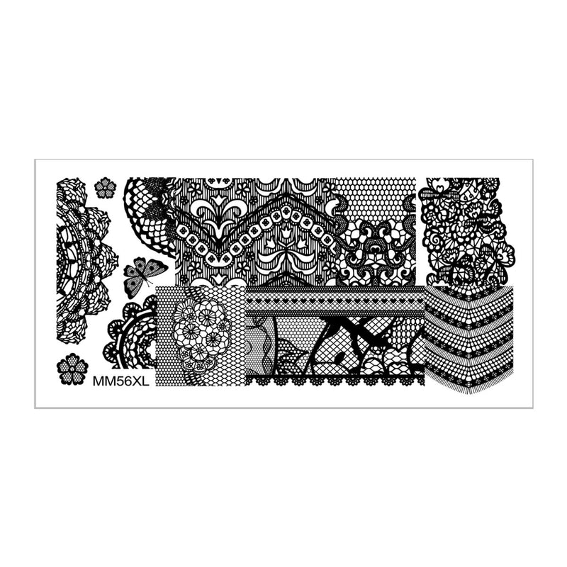 MM56XL Messy Mansion Nail Stamping Plate image 0