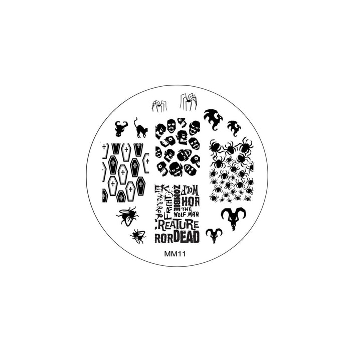 MM11 Messy Mansion Nail Stamping Plate image 0