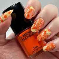MM68 Messy Mansion Nail Stamping Plate image 1