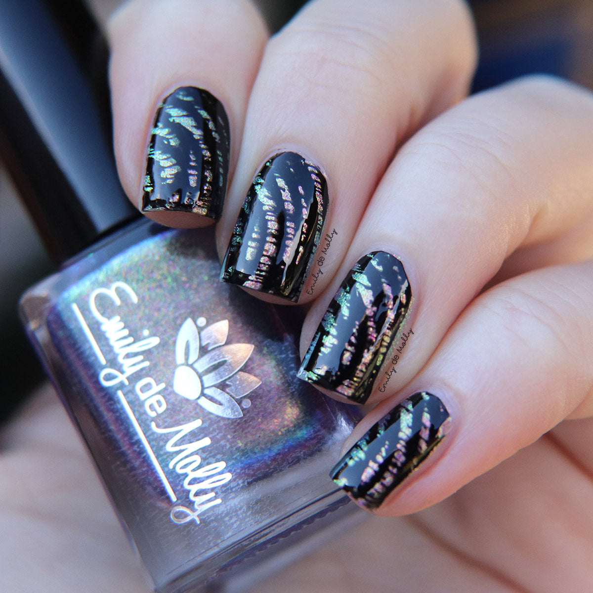 Black Stamping Polish image 9