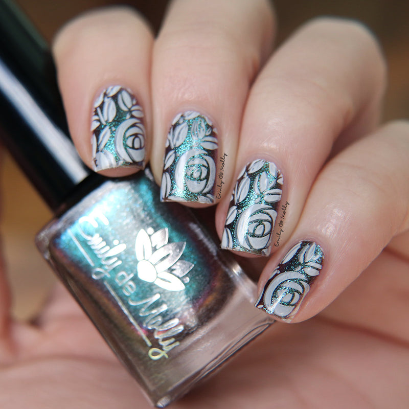 White Stamping Polish image 8