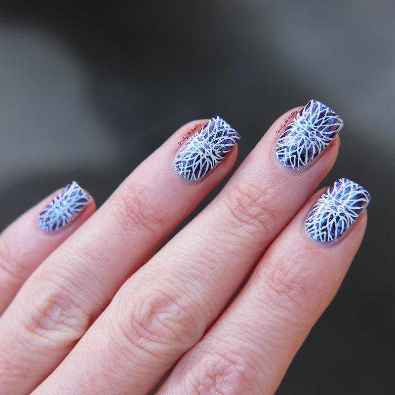 White Stamping Polish image 4