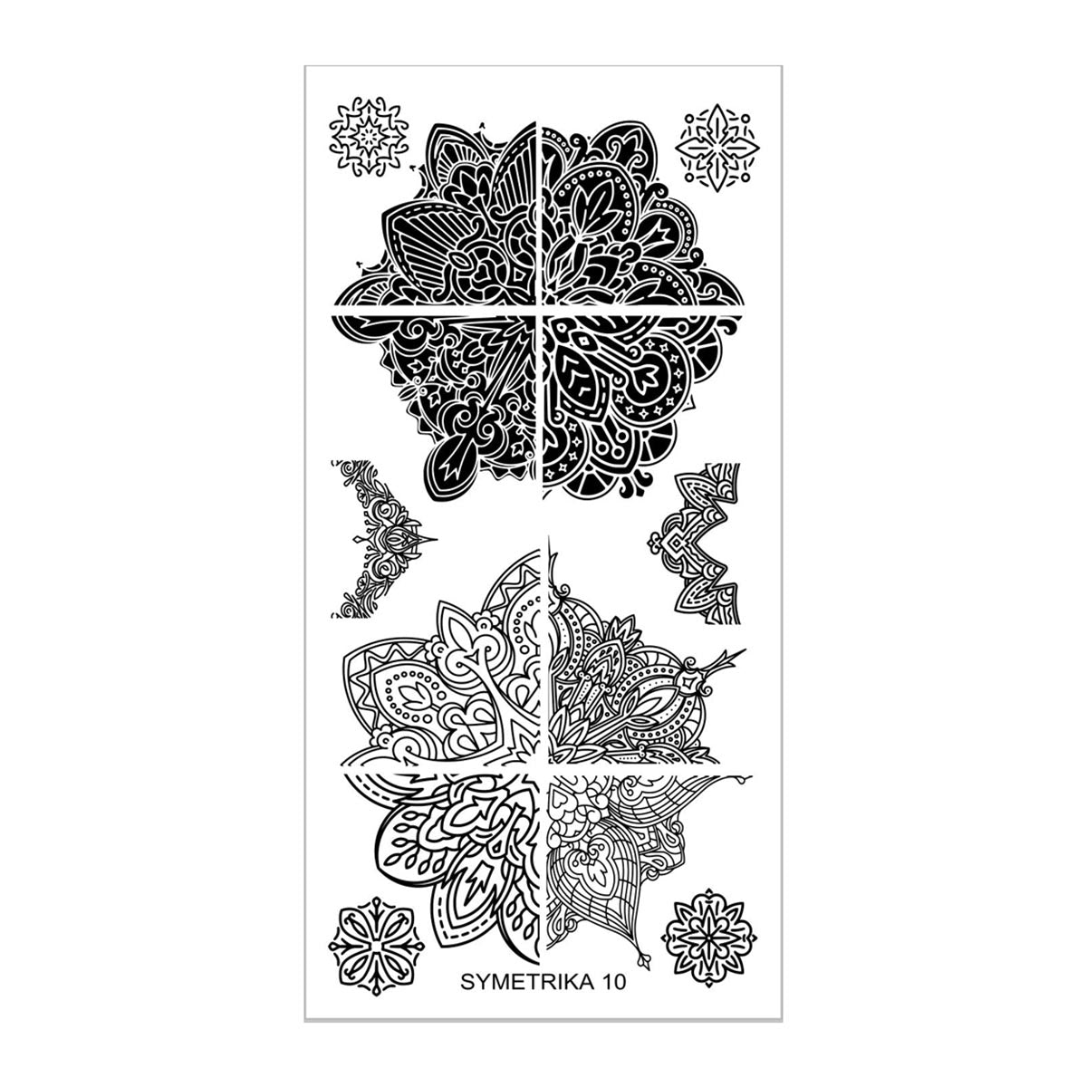 SY10 Messy Mansion Nail Stamping Plate image 0