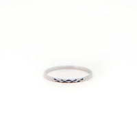 Delicate faceted ring in 925 Sterling Silver or Rose Gold plated image 0
