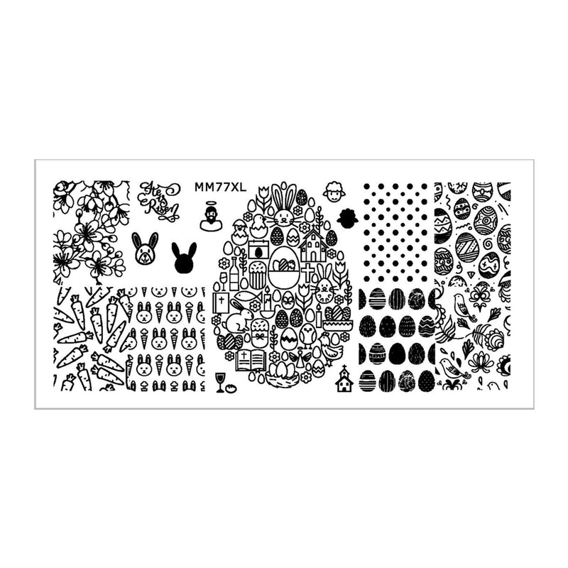 MM77XL Messy Mansion Nail Stamping Plate image 0