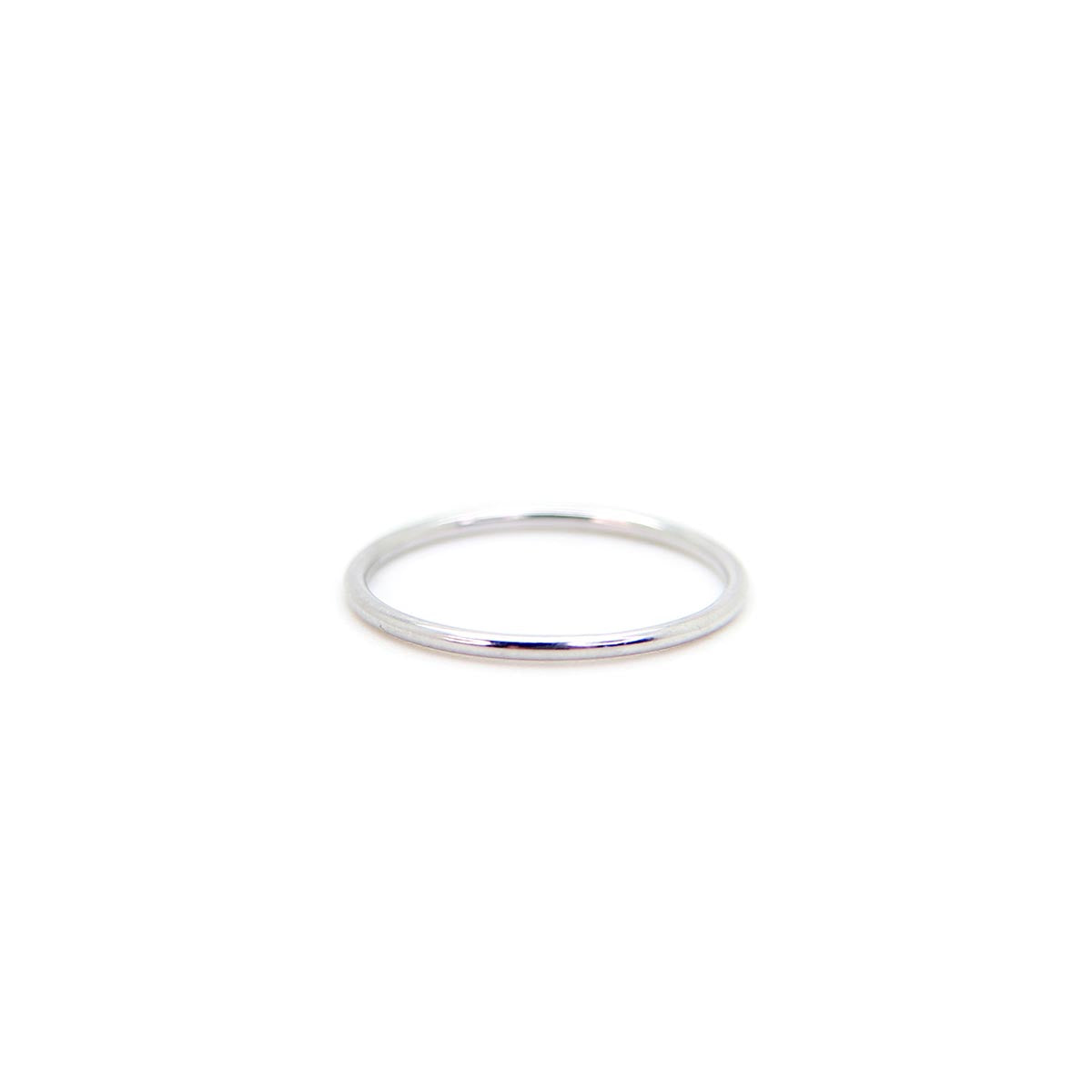Minimalist smooth stack ring in 925 Sterling Silver image 0