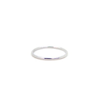 Minimalist smooth stack ring in 925 Sterling Silver image 0