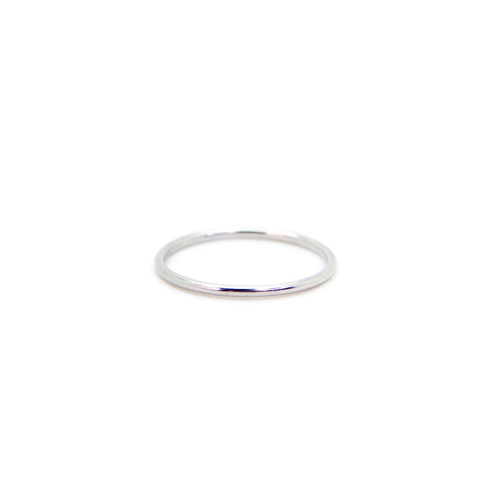 Minimalist smooth stack ring in 925 Sterling Silver image 0