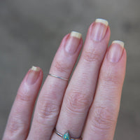 Minimalist smooth stack ring in 925 Sterling Silver image 2