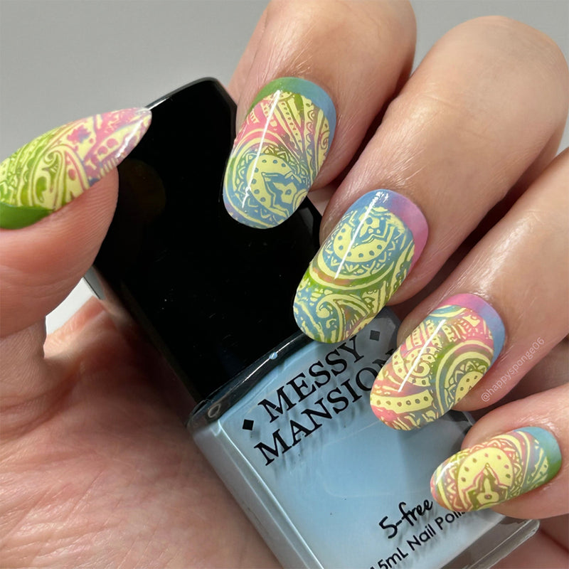 Hydrangea Blue -  Nail Stamping Polish by Messy Mansion image 2