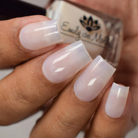 Jelly Nail Polish - White x  Light Pink Bundle