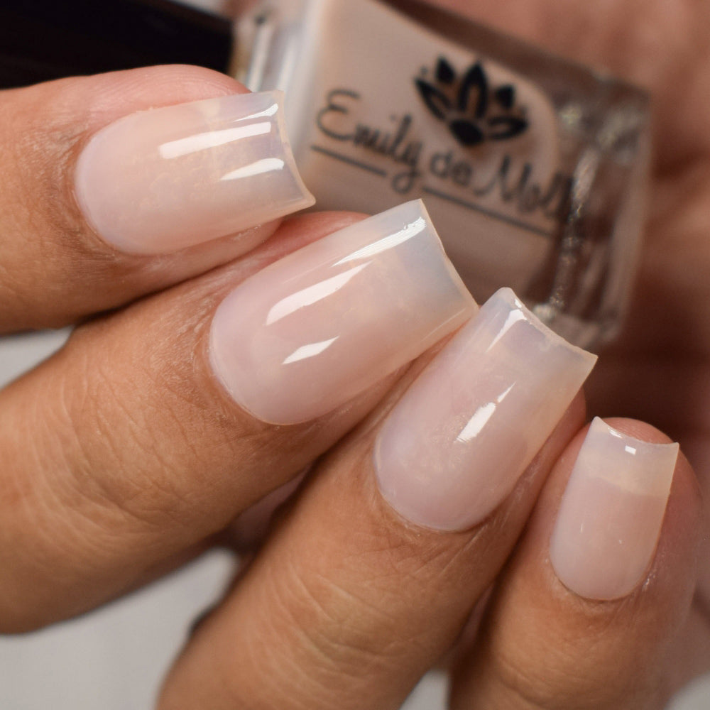 Jelly Nail Polish - White x  Light Pink Bundle