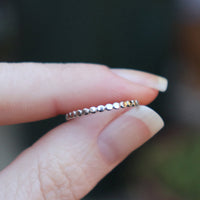 Delicate disc stack ring in 925 Sterling Silver image 3