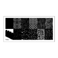 TX01 Messy Mansion Nail Stamping Plate image 0