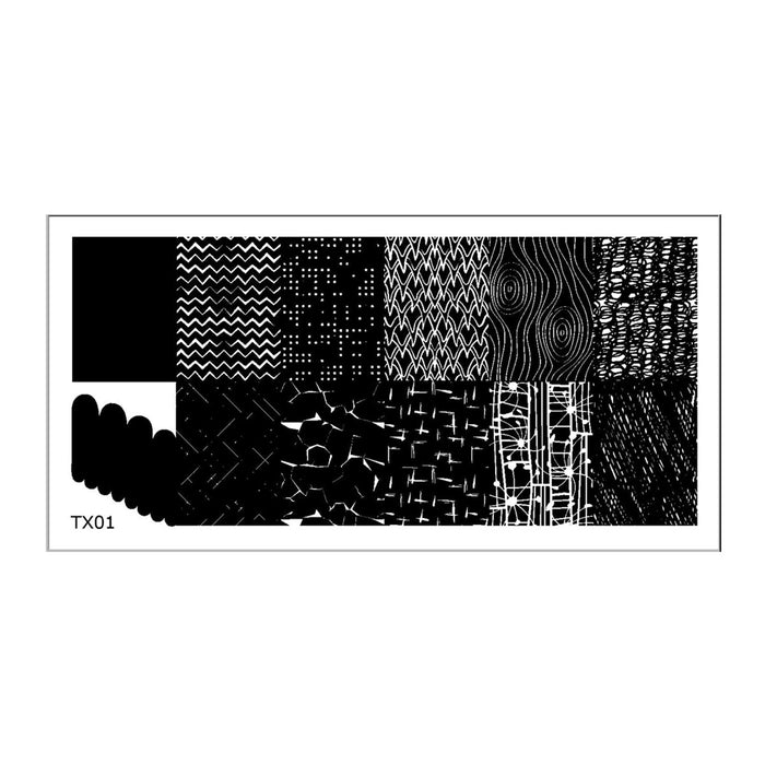 TX01 Messy Mansion Nail Stamping Plate image 0