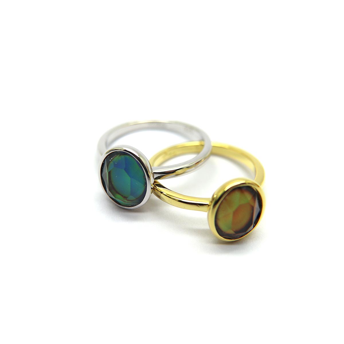 Mood ring in 925 Sterling Silver or gold plated image 4