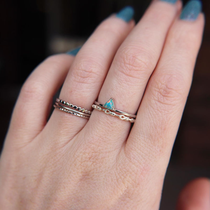 Adjustable chain link ring in 925 Sterling Silver image 4